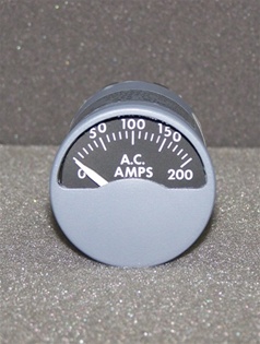124-837, AC AMMETER, OVERHAULED BY B&G INSTRUMENTS, FRESH DUAL RELEASE 8130-3 TAG WITH 18 MONTH WARRANTY, OUTRIGHT OR EXCHANGE AVAILABLE, 124.837, 127837, AC AMMETER, AMMETER AC, 124-
