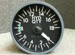 200-007-005, HYDRAULIC FLUID QTY INDICATOR (60B00237-11), OVERHAULED, FRESH DUAL RELEASE 8130-3 TAG, 18 MONTH WARRANTY, OUTRIGHT OR EXCHANGE AVAILABLE;  B&G Instruments is a 145 FAA repair station No.LR4R346M, in business since 1982.